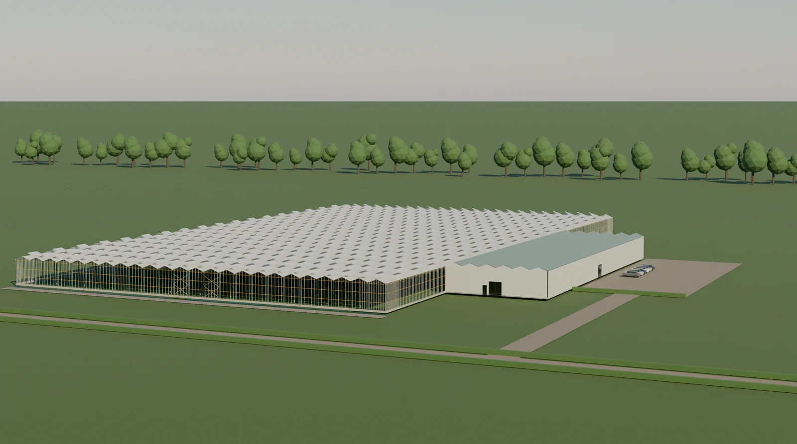 Architectural visualisation of GrowPro Plus 4 Acre